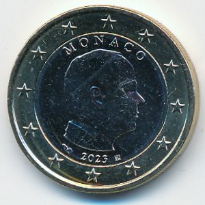 Monaco, 1 евро, 2023