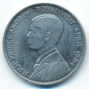 Ascension Island, 50 pence, 1984