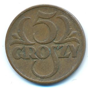 Польша, 5 грошей (1937 г.)