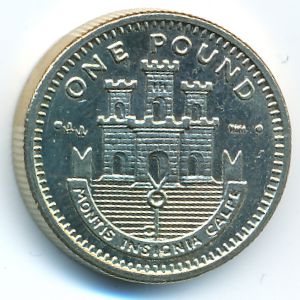 Гибралтар, 1 фунт (2000 г.)