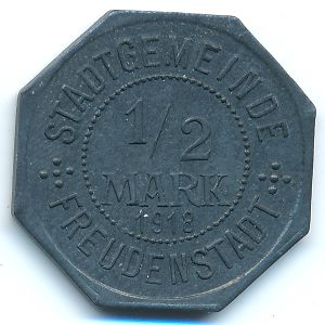 , 1/2 марки, 1918