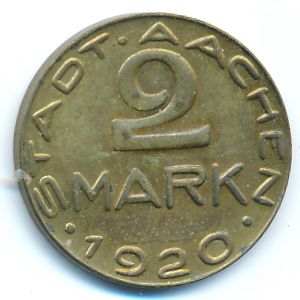 Ахен., 2 марки (1920 г.)