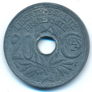 Франция, 20 сентим (1946 г.)