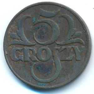 Польша, 5 грошей (1931 г.)