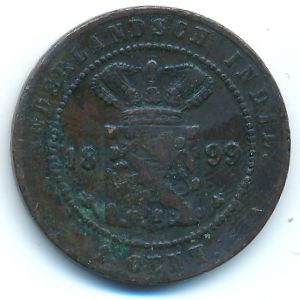 Нидерландская Индия, 1 цент (1899 г.)