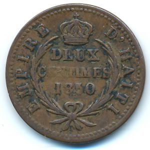 Гаити, 2 сентима (1850 г.)