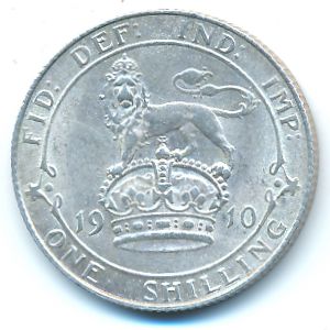 Великобритания, 1 шиллинг (1910 г.)