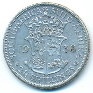 ЮАР, 2 1/2 шиллинга (1938 г.)
