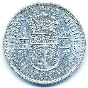 Южная Родезия, 1/2 кроны (1932 г.)