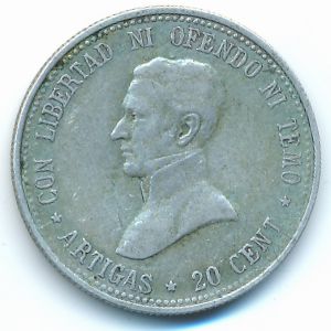 Уругвай, 20 сентесимо (1920 г.)