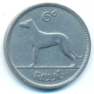 Ireland, 6 pence, 1935