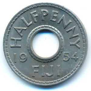 Фиджи, 1/2 пенни (1954 г.)