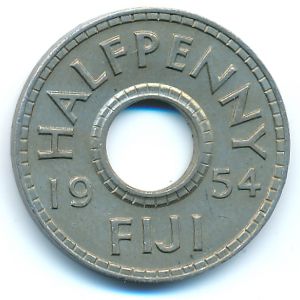 Фиджи, 1/2 пенни (1954 г.)