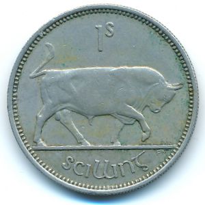 Ирландия, 1 шиллинг (1954 г.)