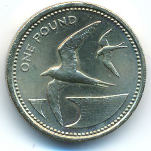 Остров Святой Елены и острова Вознесения, 1 фунт (1984 г.)