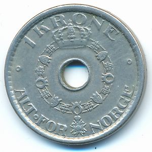 Норвегия, 1 крона (1951 г.)