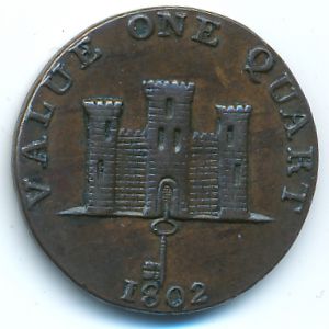 Гибралтар, 1 кварт (1802 г.)