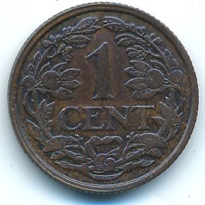 Нидерланды, 1 цент (1916 г.)