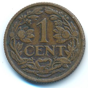 Нидерланды, 1 цент (1918 г.)