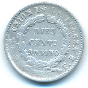 Боливия, 10 сентаво (1876 г.)