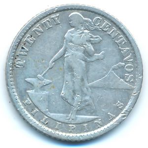 Филиппины, 20 сентаво (1929 г.)