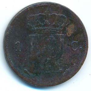 Нидерланды, 1 цент (1822 г.)