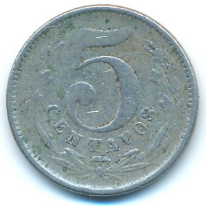 Колумбия, 5 сентаво (1886 г.)