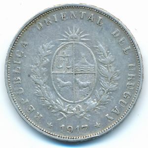 Уругвай, 50 сентесимо (1917 г.)