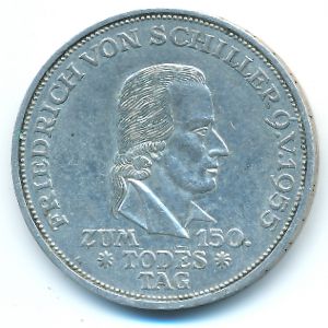 ФРГ, 5 марок (1955 г.)
