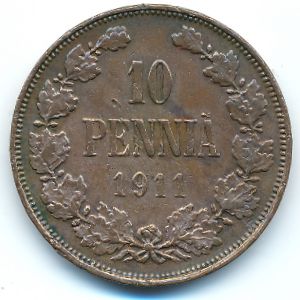 Финляндия, 10 пенни (1911 г.)