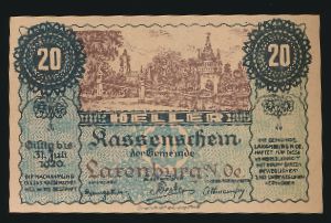 Нотгельды Австрии, 20 геллеров (1920 г.)