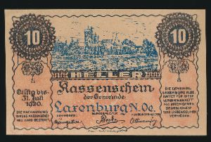Нотгельды Австрии, 10 геллеров (1920 г.)