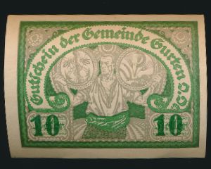 Нотгельды Австрии, 10 геллеров (1920 г.)