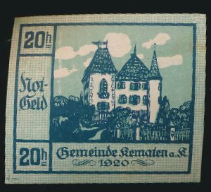 Нотгельды Австрии, 20 геллеров (1920 г.)
