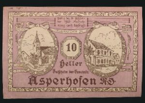 Нотгельды Австрии, 10 геллеров (1920 г.)