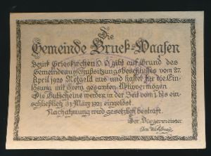 Нотгельды Австрии, 10 геллеров (1920 г.)