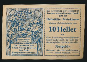 Нотгельды Австрии, 10 геллеров
