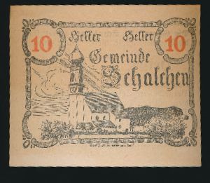 Нотгельды Австрии, 10 геллеров (1920 г.)