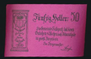 Нотгельды Австрии, 50 геллеров (1920 г.)