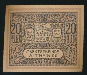Austria Notgelds, 20 геллеров, 1920