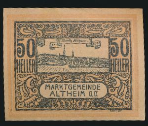 Нотгельды Австрии, 50 геллеров (1920 г.)