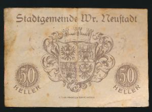 Нотгельды Австрии, 50 геллеров (1920 г.)