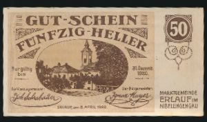 Нотгельды Австрии, 50 геллеров (1920 г.)