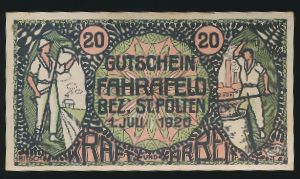 Нотгельды Австрии, 20 геллеров (1920 г.)