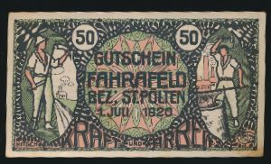 Нотгельды Австрии, 50 геллеров (1920 г.)