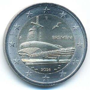 Germany, 2 евро, 2026