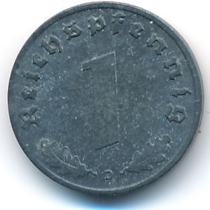 Третий Рейх, 1 рейхспфенниг (1944 г.)