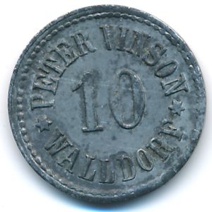 Вальдорф., 10 пфеннигов