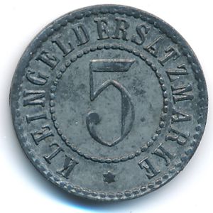 Вайда., 5 пфеннигов (1918 г.)