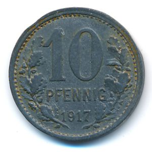 Веттер., 10 пфеннигов (1917 г.)